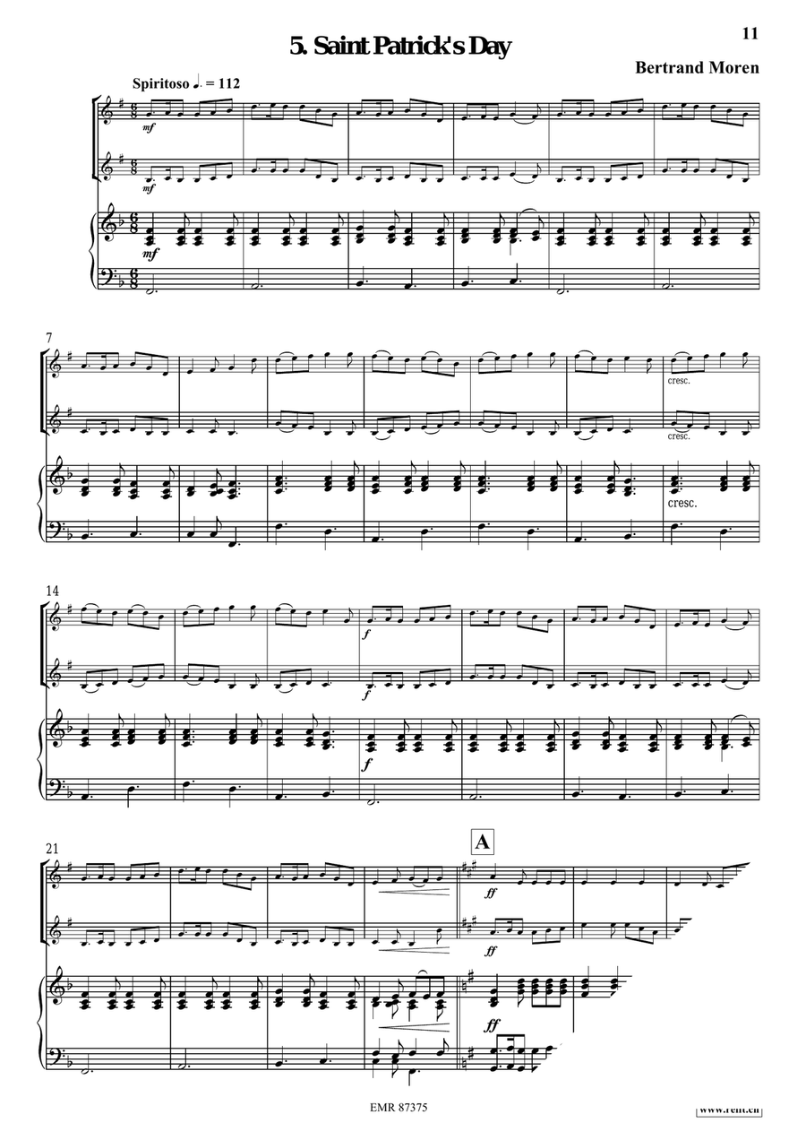 6 Irish Tunes 6 Irish Tunes Trumpet Duet scores gallery preview page 8