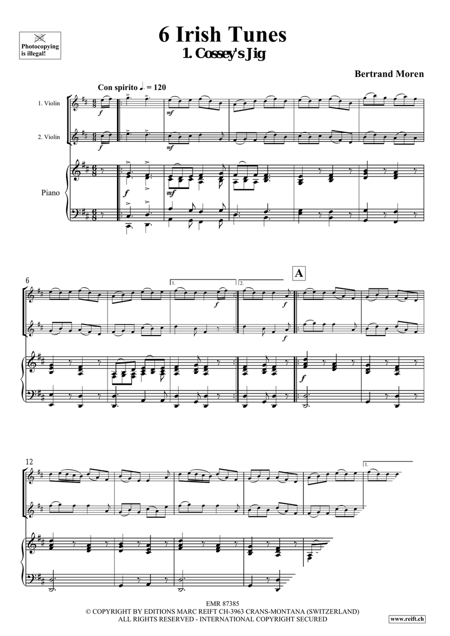 6 Irish Tunes 6 Irish Tunes Violin scores gallery preview page 4