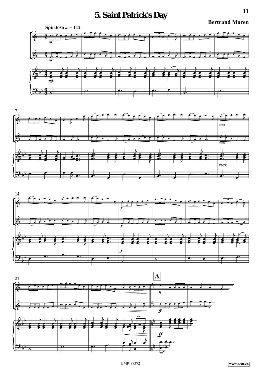 6 Irish Tunes 6 Irish Tunes Clarinet Duet scores gallery preview page 8
