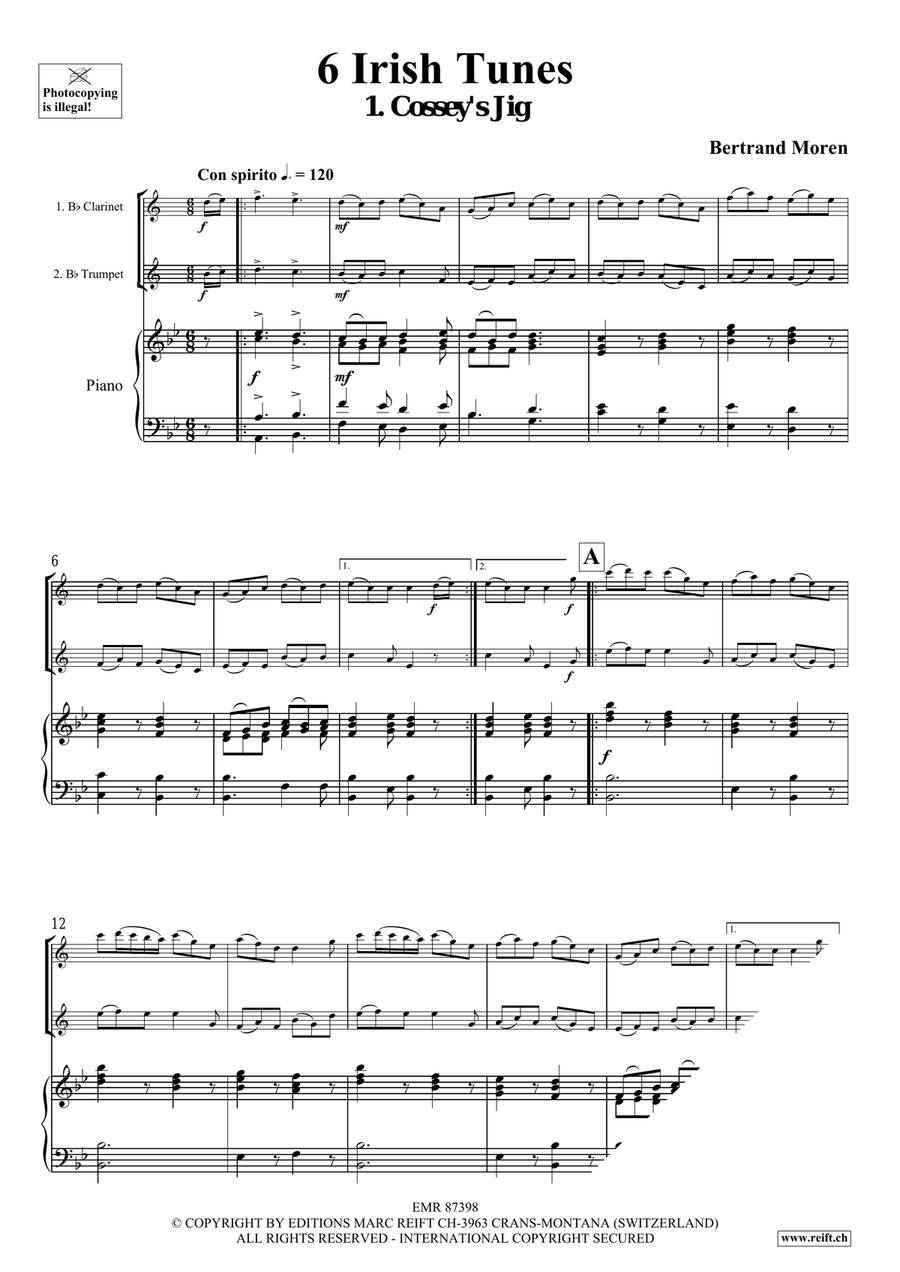 6 Irish Tunes 6 Irish Tunes Clarinet scores gallery preview page 4