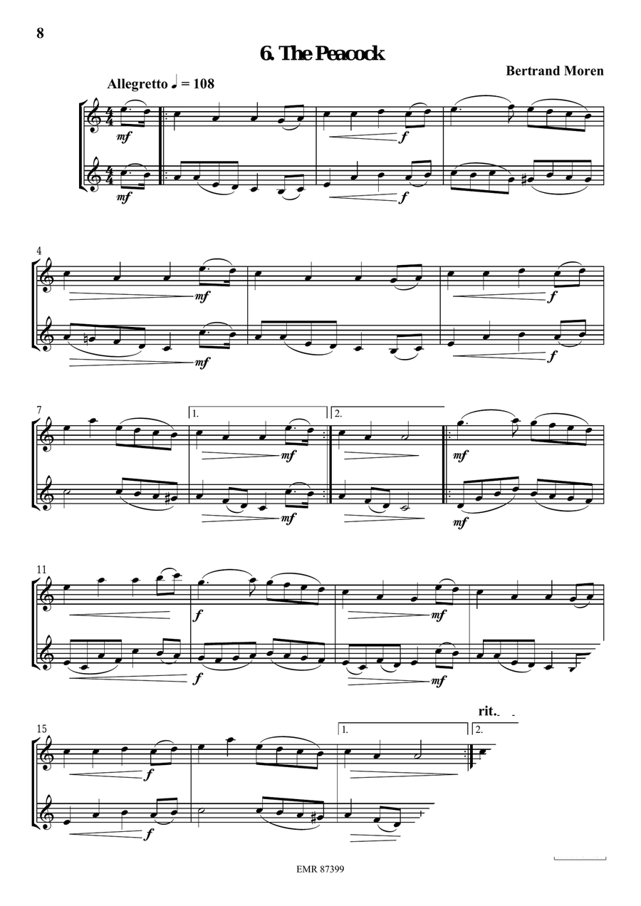 6 Irish Tunes 6 Irish Tunes Bass Clarinet scores gallery preview page 9