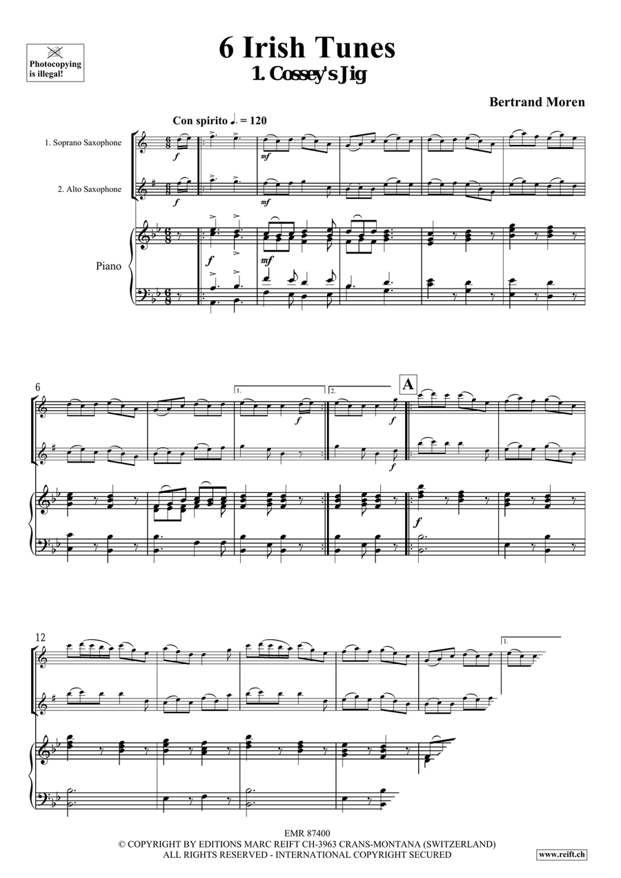 6 Irish Tunes 6 Irish Tunes Soprano Saxophone scores gallery preview page 4