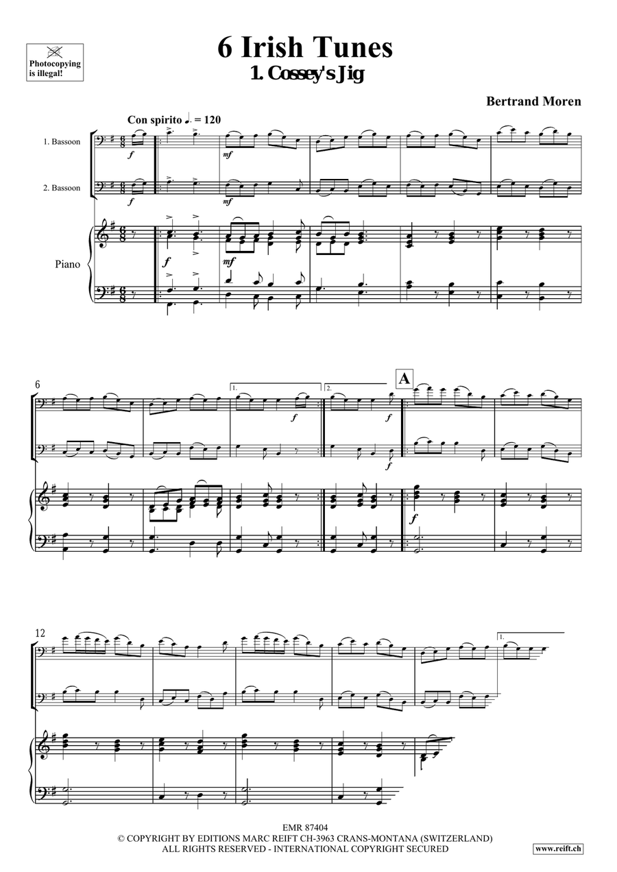 6 Irish Tunes 6 Irish Tunes Bassoon scores gallery preview page 4