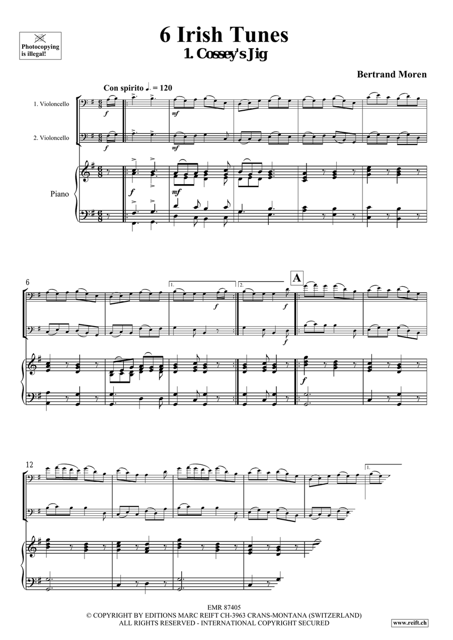 6 Irish Tunes 6 Irish Tunes Cello scores gallery preview page 4