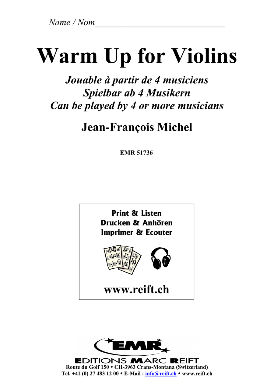 Warm Up for Violins Warm Up for Violins Violin scores gallery preview page 2