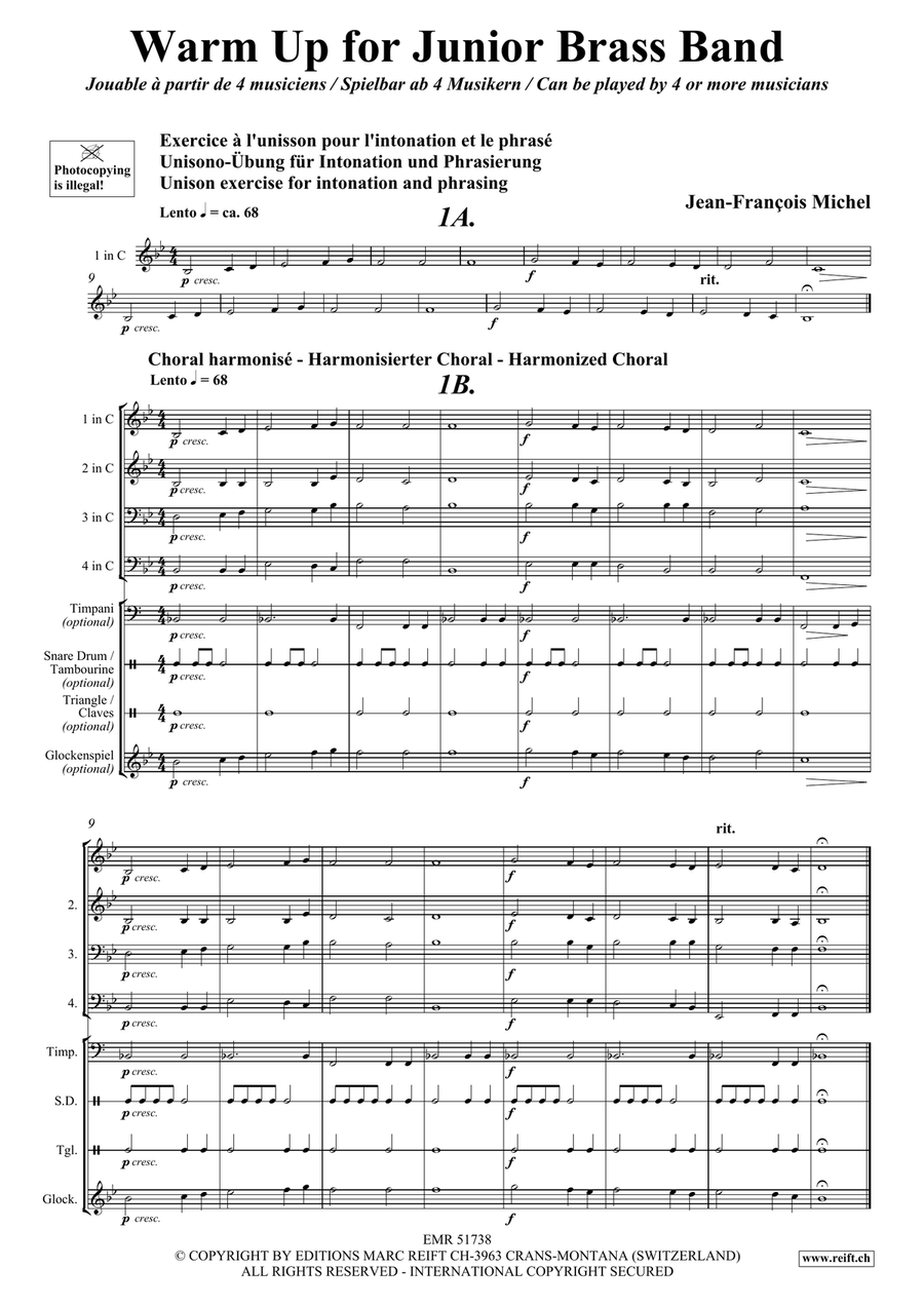 Warm Up for Junior Brass Band Brass Band scores gallery preview page 5