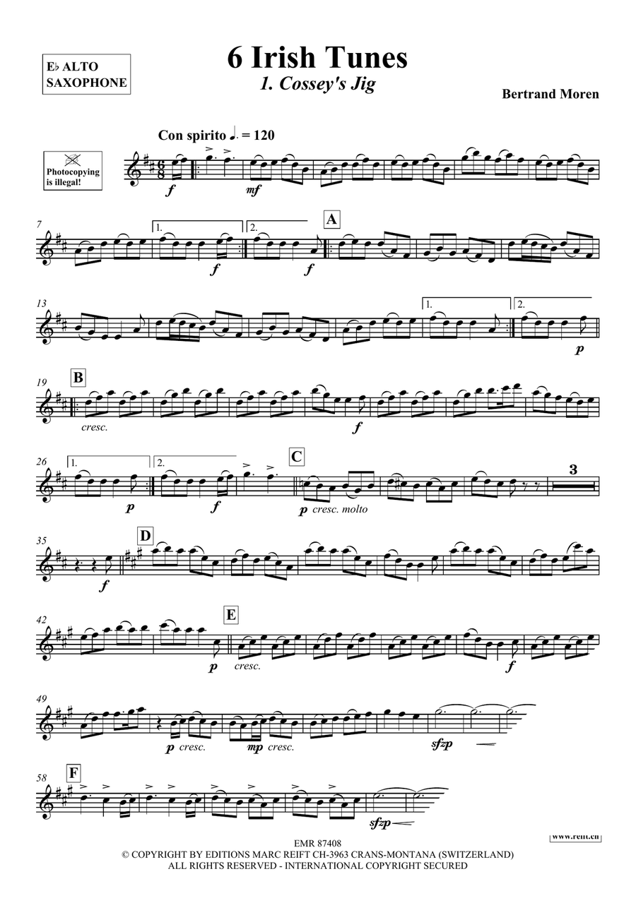 6 Irish Tunes 6 Irish Tunes Alto Saxophone scores gallery preview page 4