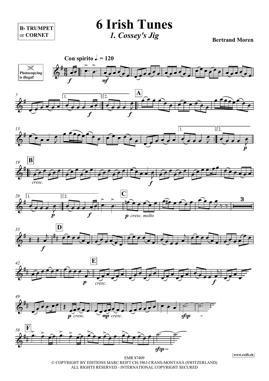 6 Irish Tunes 6 Irish Tunes Cornet scores gallery preview page 4