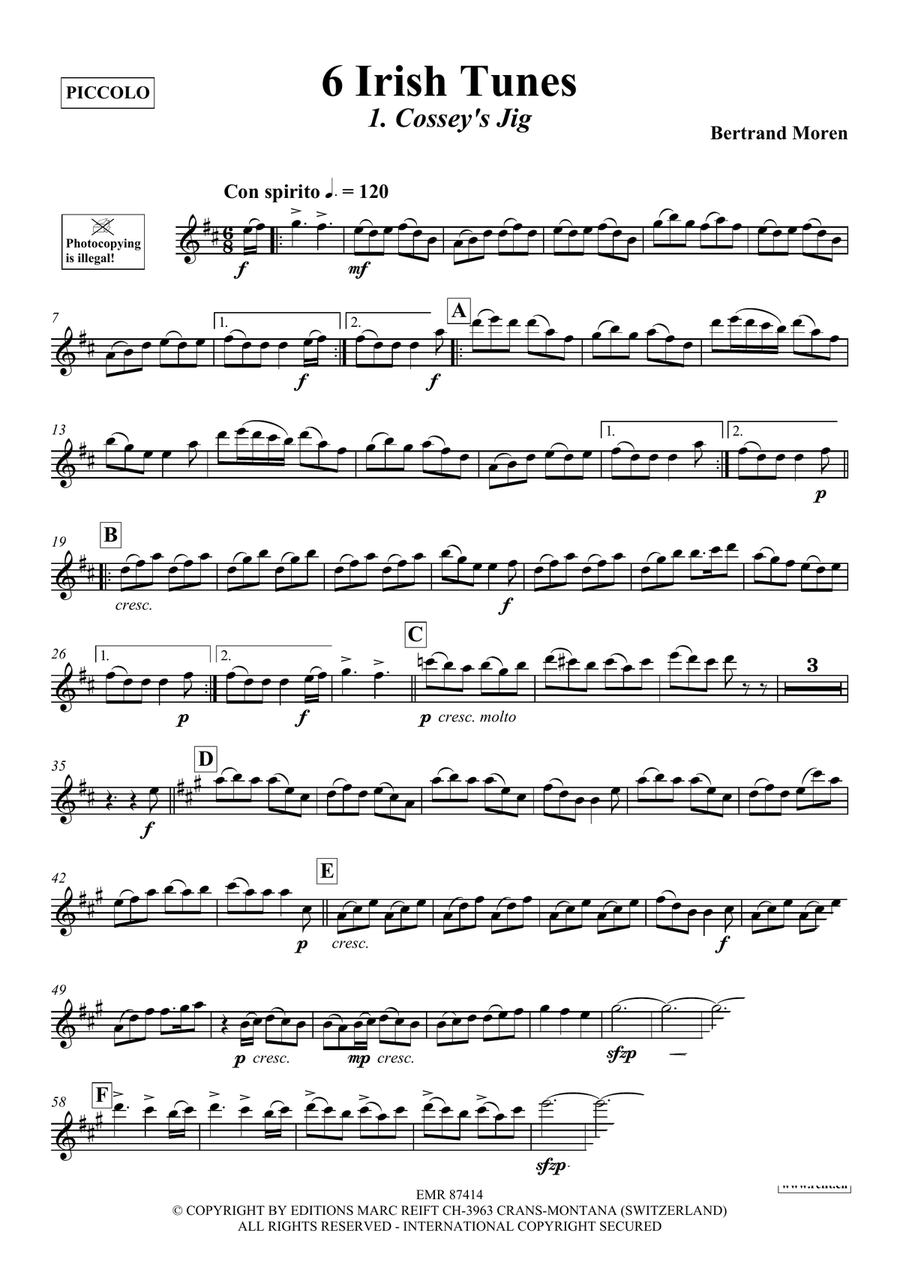 6 Irish Tunes 6 Irish Tunes Piccolo scores gallery preview page 4