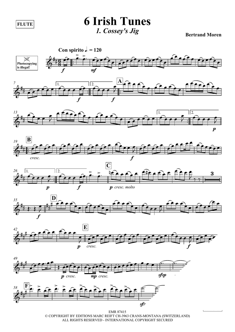 6 Irish Tunes 6 Irish Tunes Flute Solo scores gallery preview page 4