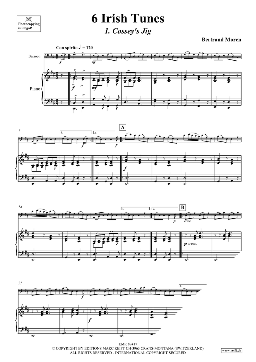 6 Irish Tunes 6 Irish Tunes Bassoon Solo scores gallery preview page 5