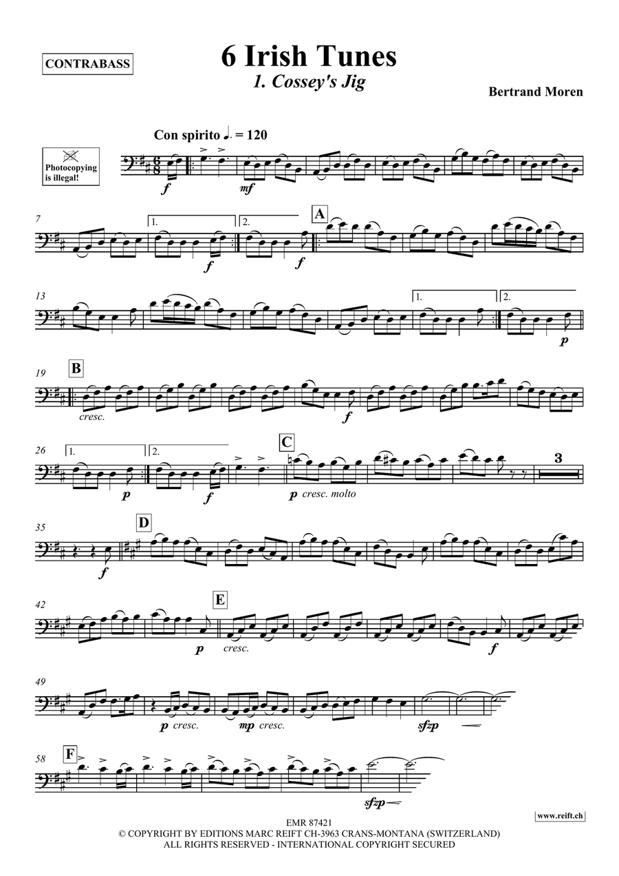 6 Irish Tunes 6 Irish Tunes Double Bass scores gallery preview page 4