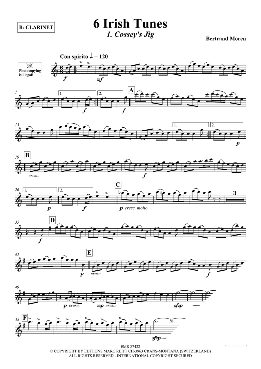 6 Irish Tunes 6 Irish Tunes Clarinet Solo scores gallery preview page 4