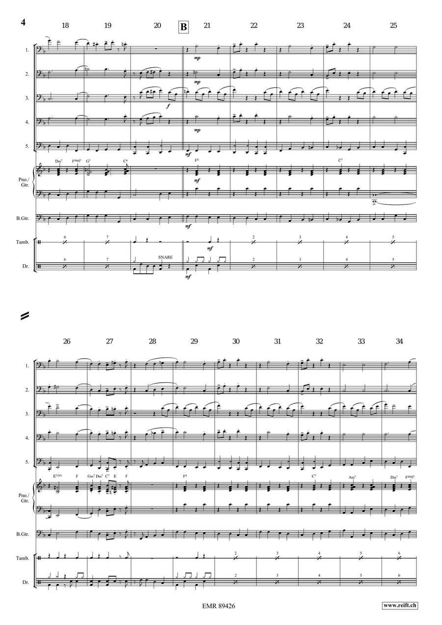 Apollo Swingy March Apollo Swingy March Trombone scores gallery preview page 5