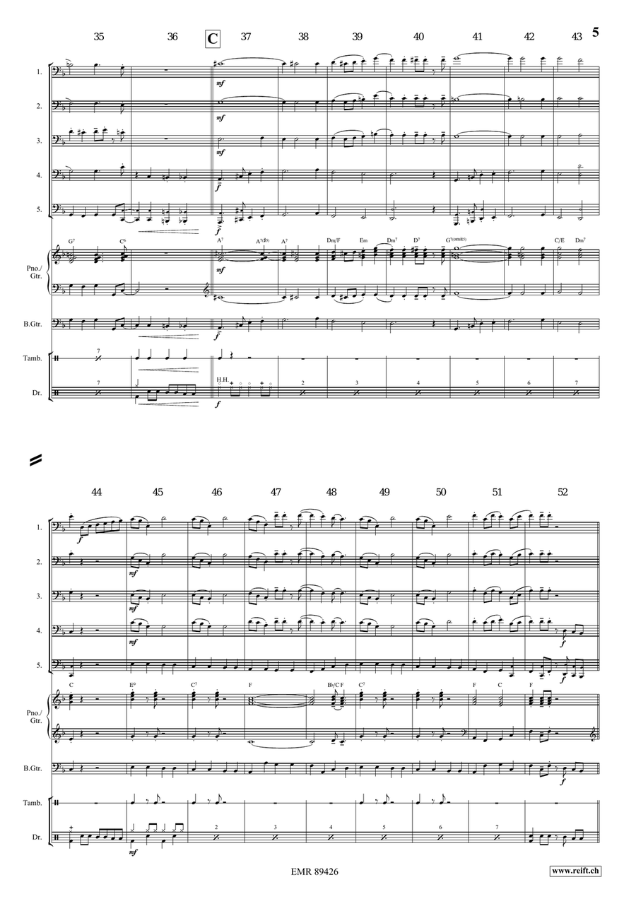 Apollo Swingy March Apollo Swingy March Trombone scores gallery preview page 6