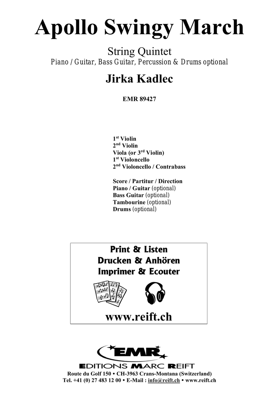 Apollo Swingy March Apollo Swingy March String Quintet scores gallery preview page 2