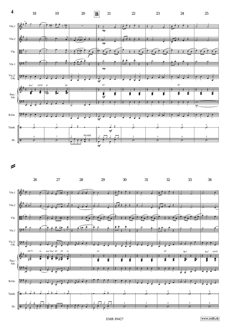 Apollo Swingy March Apollo Swingy March String Quintet scores gallery preview page 5