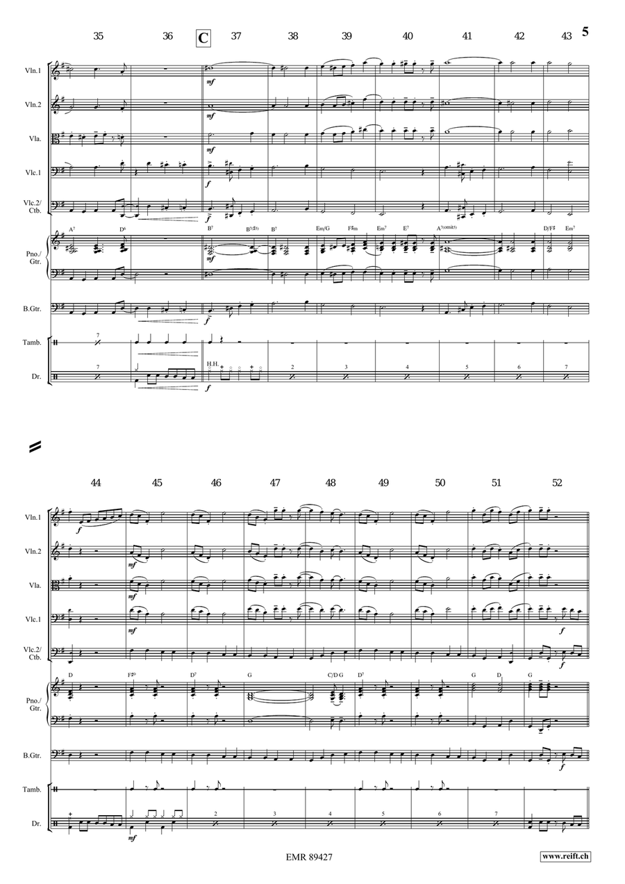 Apollo Swingy March Apollo Swingy March String Quintet scores gallery preview page 6