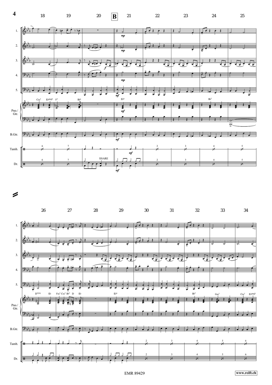 Apollo Swingy March Apollo Swingy March Woodwind Quintet scores gallery preview page 5