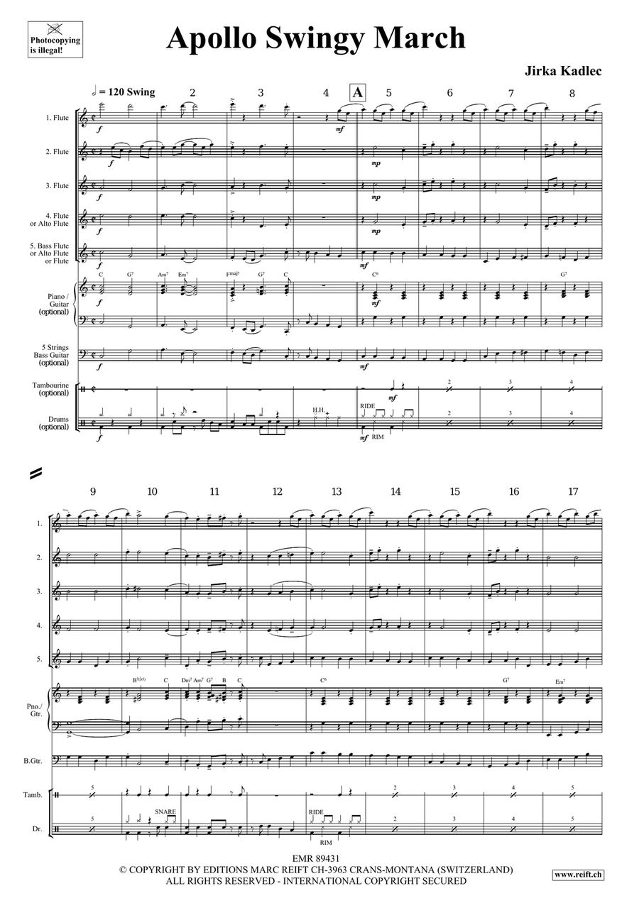 Apollo Swingy March Apollo Swingy March Flute scores gallery preview page 4