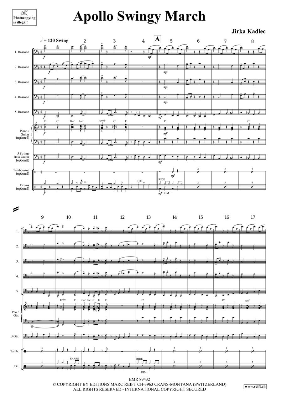 Apollo Swingy March Apollo Swingy March Bassoon scores gallery preview page 4