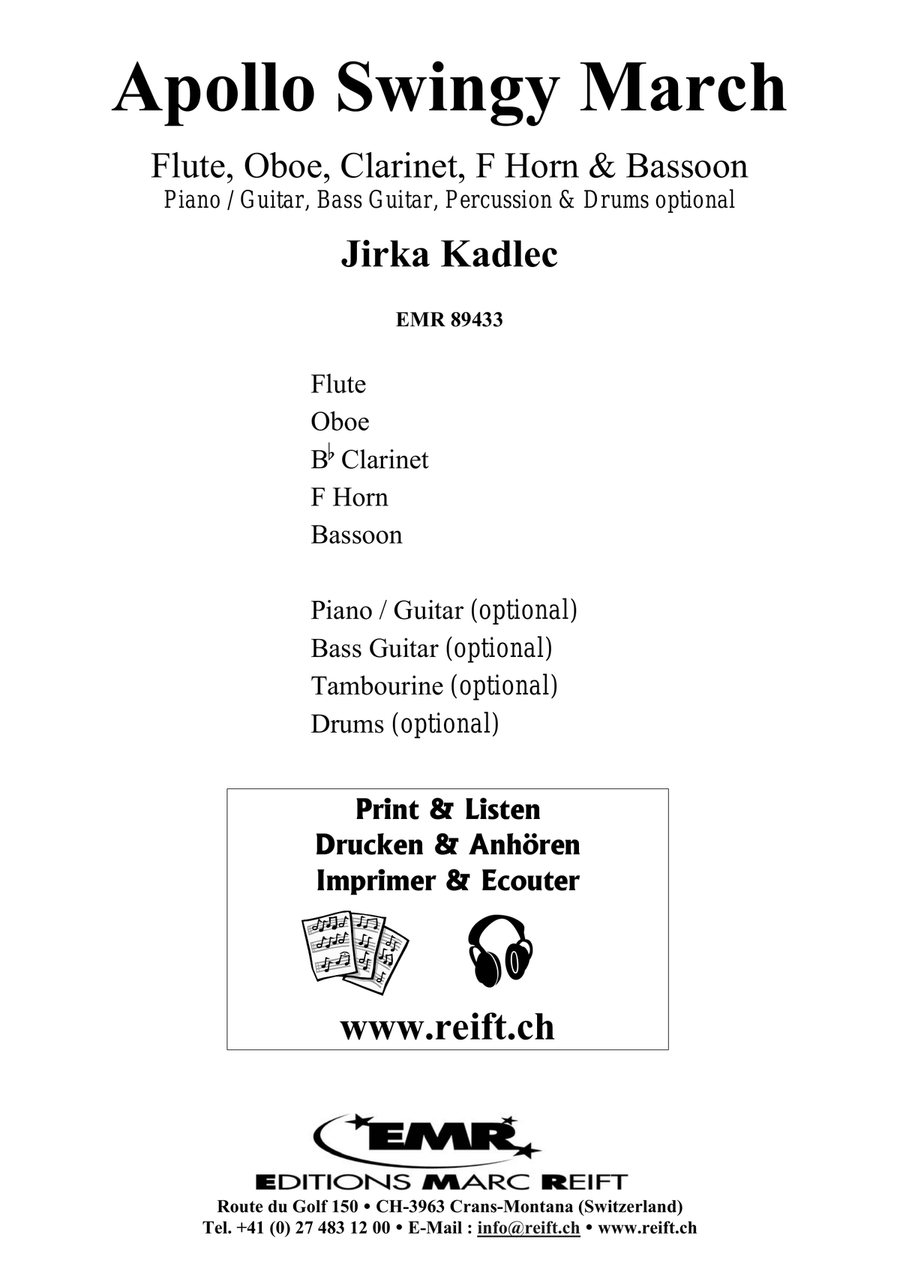 Apollo Swingy March Apollo Swingy March Woodwind Quintet scores gallery preview page 2