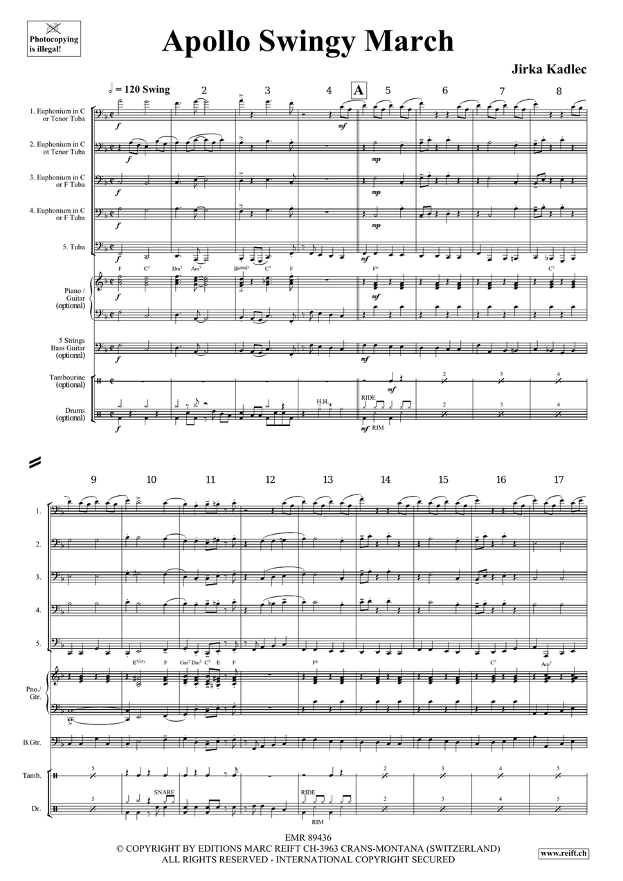 Apollo Swingy March Apollo Swingy March Tuba scores gallery preview page 4