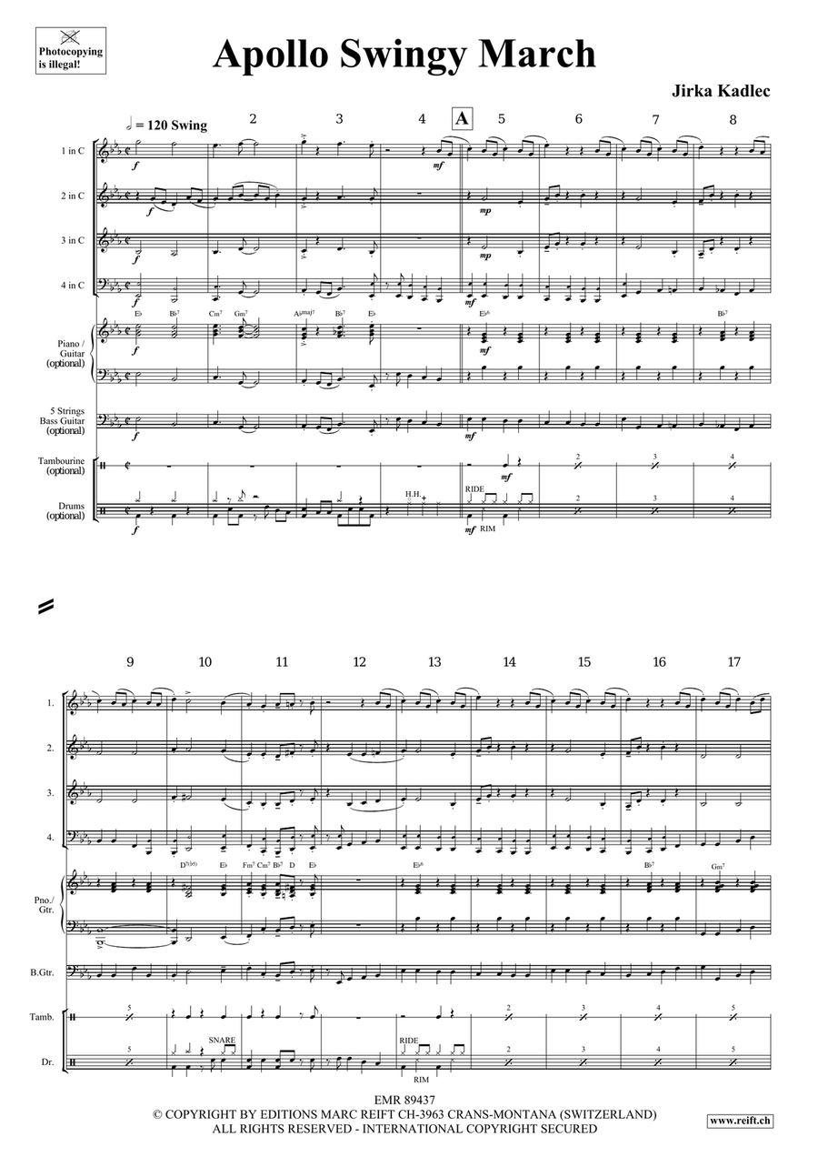 Apollo Swingy March Apollo Swingy March Score scores gallery preview page 4