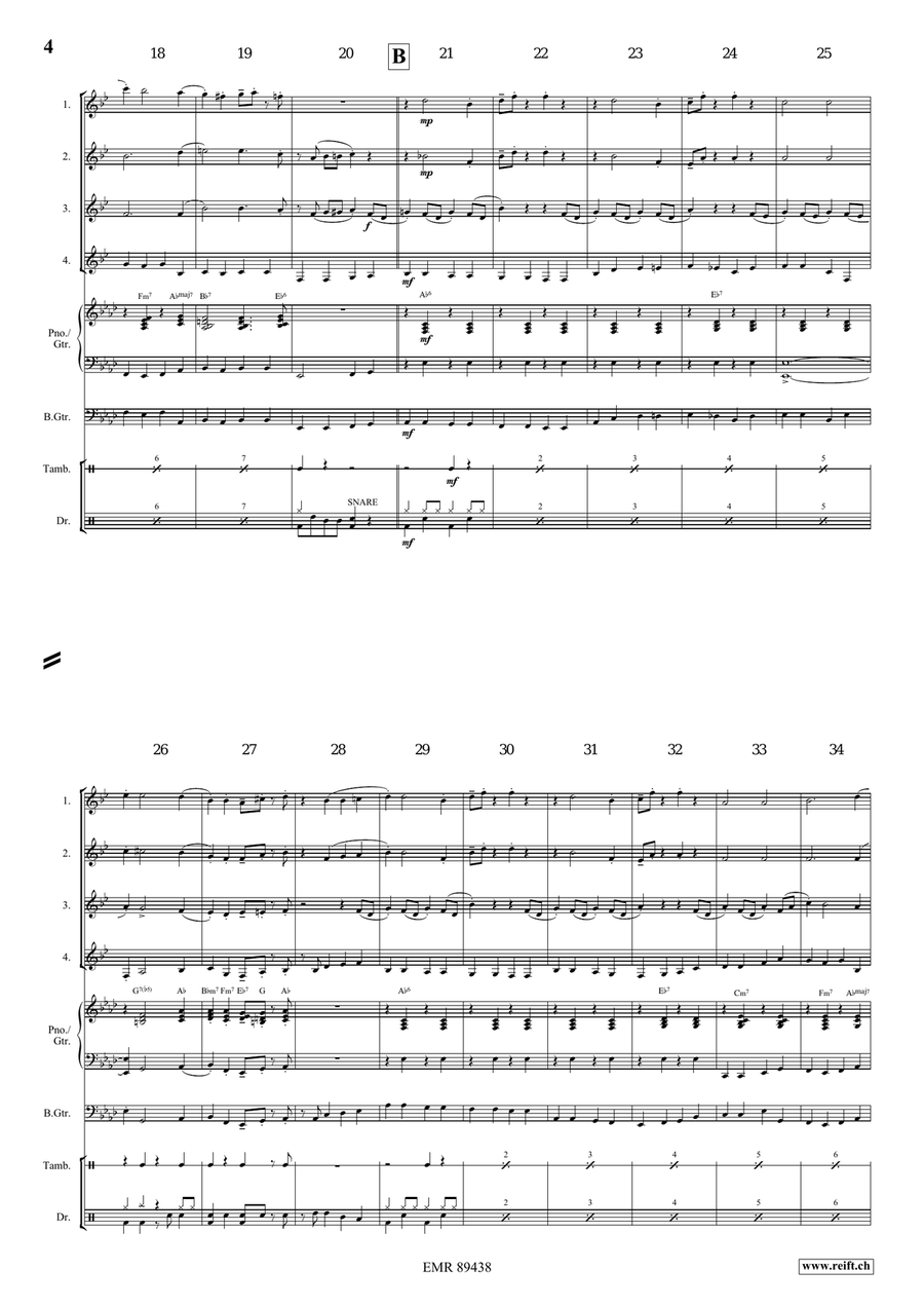 Apollo Swingy March Apollo Swingy March Clarinet Quartet scores gallery preview page 5