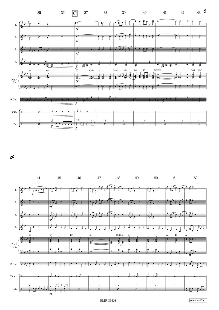 Apollo Swingy March Apollo Swingy March Clarinet Quartet scores gallery preview page 6
