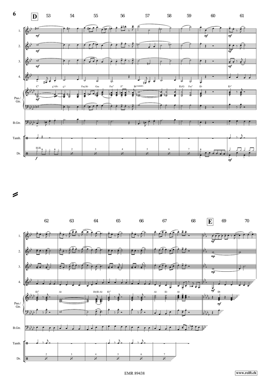 Apollo Swingy March Apollo Swingy March Clarinet Quartet scores gallery preview page 7