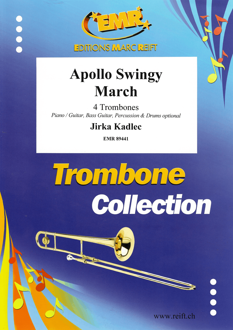 Apollo Swingy March Apollo Swingy March Trombone Quartet scores gallery preview page 1