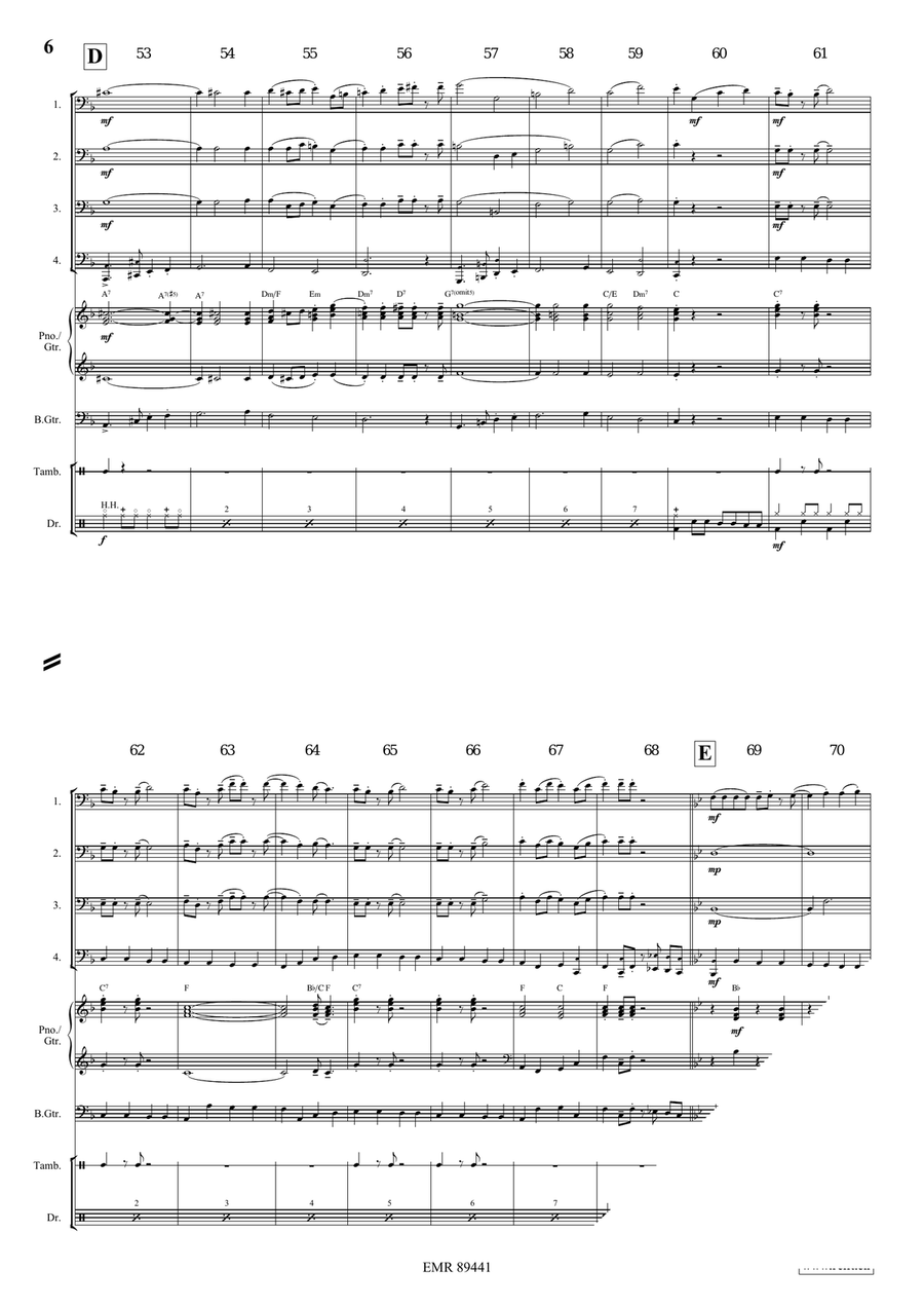Apollo Swingy March Apollo Swingy March Trombone Quartet scores gallery preview page 7
