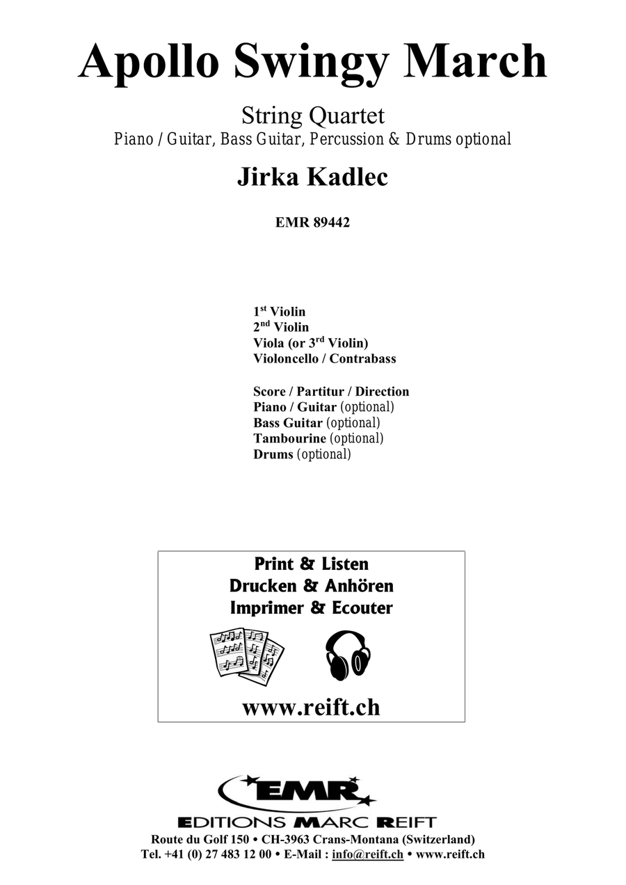 Apollo Swingy March Apollo Swingy March String Quintet scores gallery preview page 2