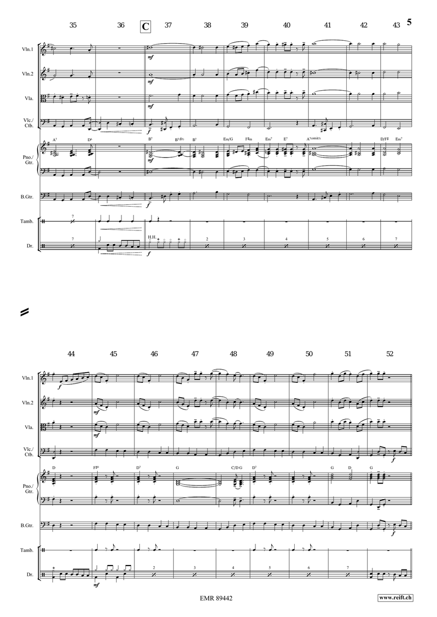 Apollo Swingy March Apollo Swingy March String Quintet scores gallery preview page 6