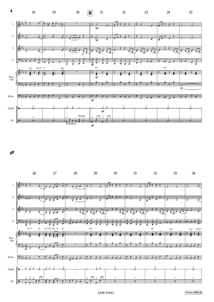 Apollo Swingy March Apollo Swingy March Brass Quartet scores gallery preview page 5