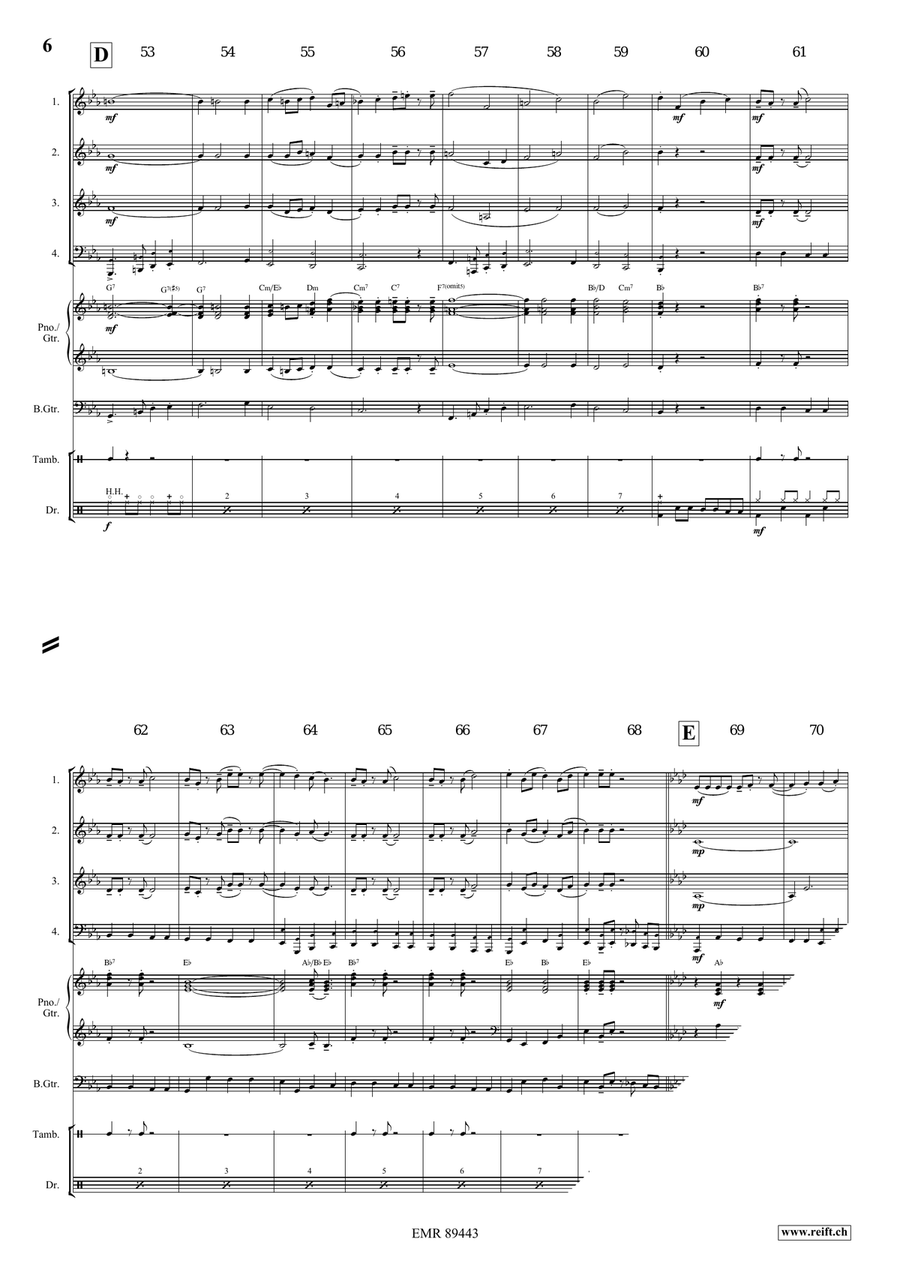 Apollo Swingy March Apollo Swingy March Brass Quartet scores gallery preview page 7