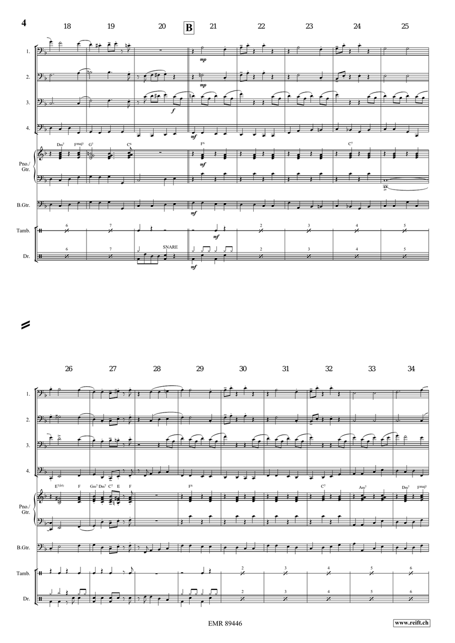 Apollo Swingy March Apollo Swingy March Bassoon Quartet scores gallery preview page 5