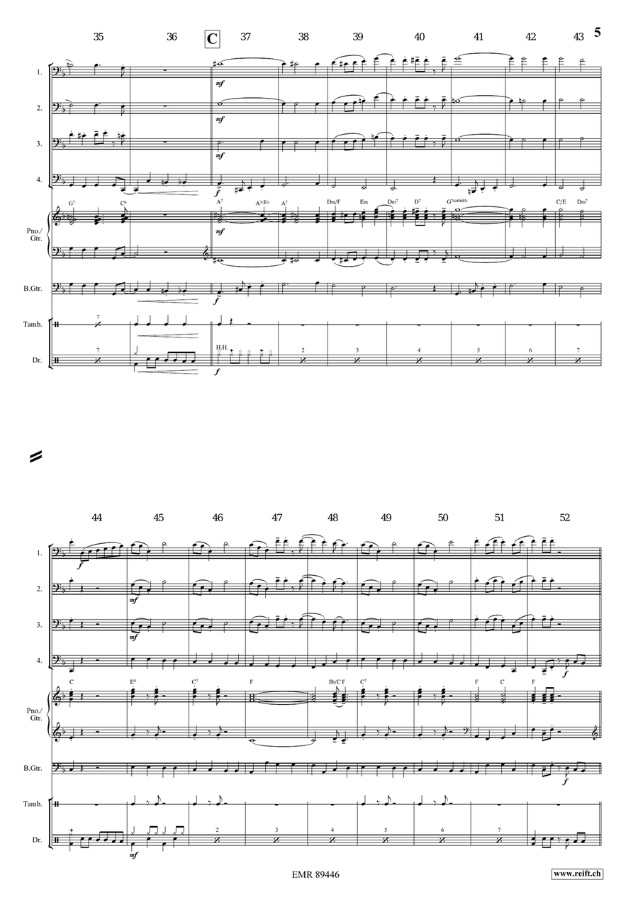 Apollo Swingy March Apollo Swingy March Bassoon Quartet scores gallery preview page 6