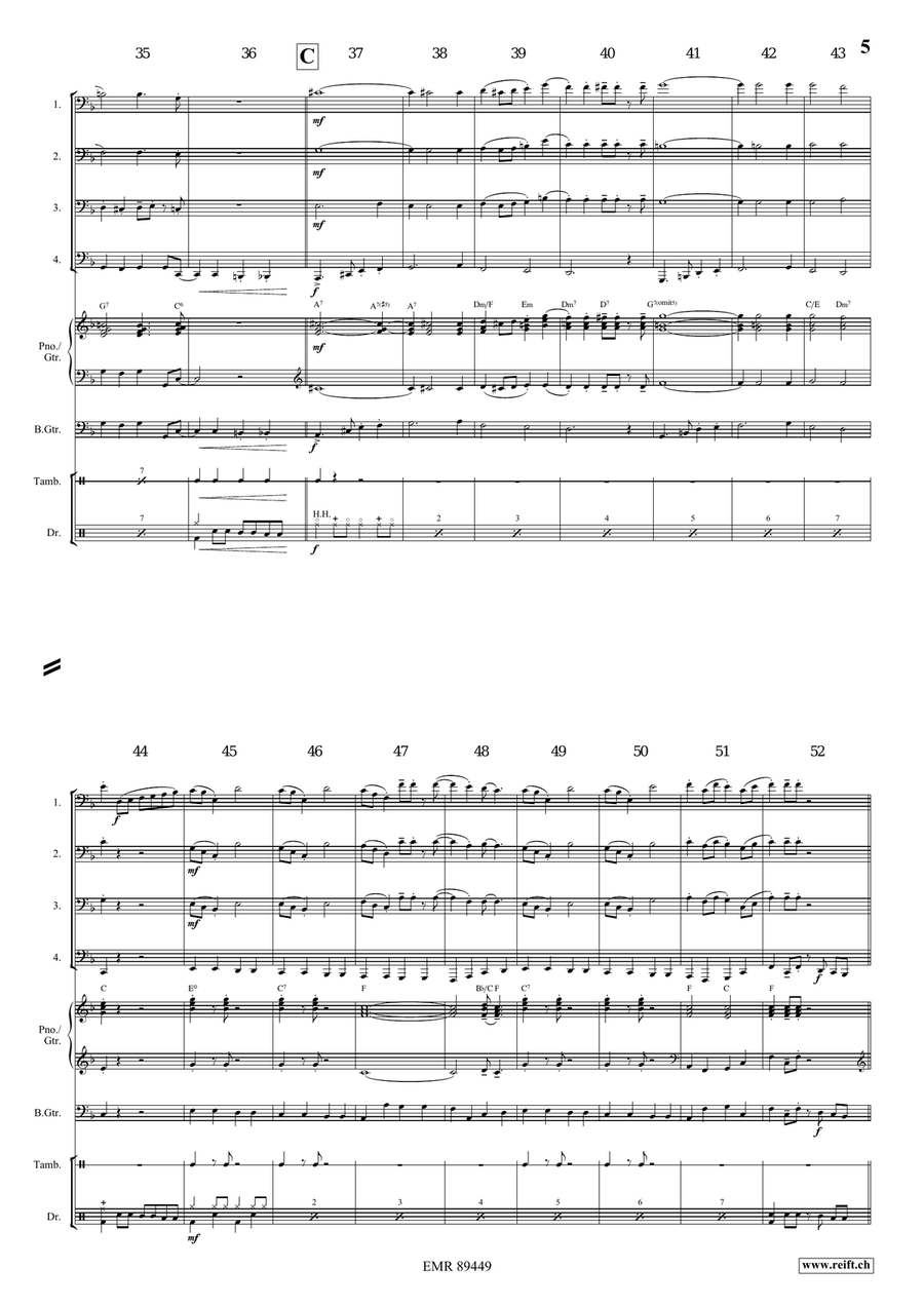 Apollo Swingy March Apollo Swingy March Tuba Quartet scores gallery preview page 6