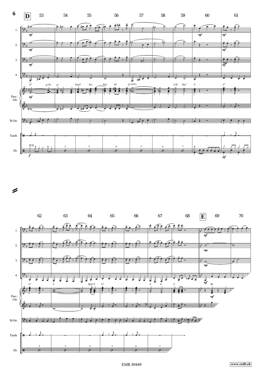 Apollo Swingy March Apollo Swingy March Tuba Quartet scores gallery preview page 7