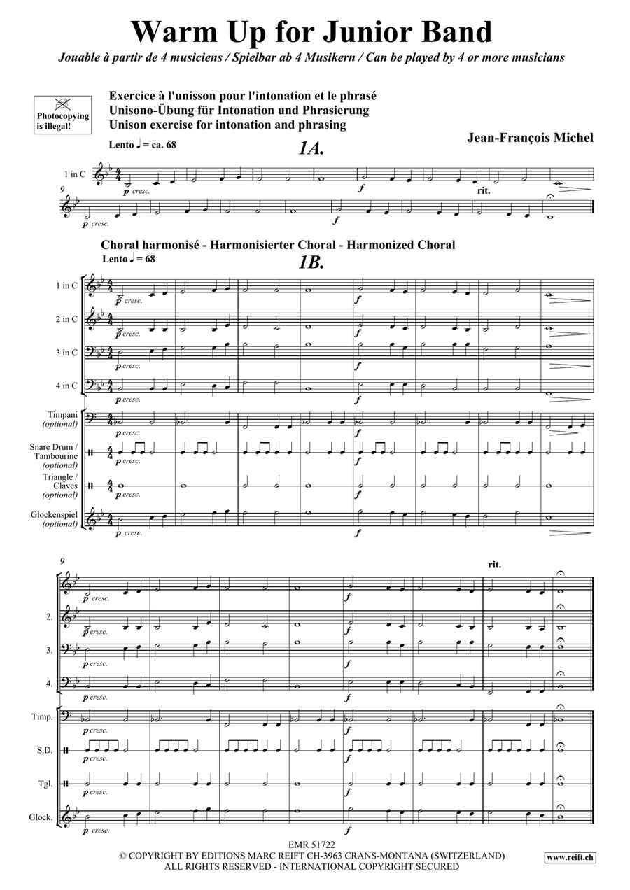 Warm Up for Junior Band Warm Up for Junior Band Score scores gallery preview page 5