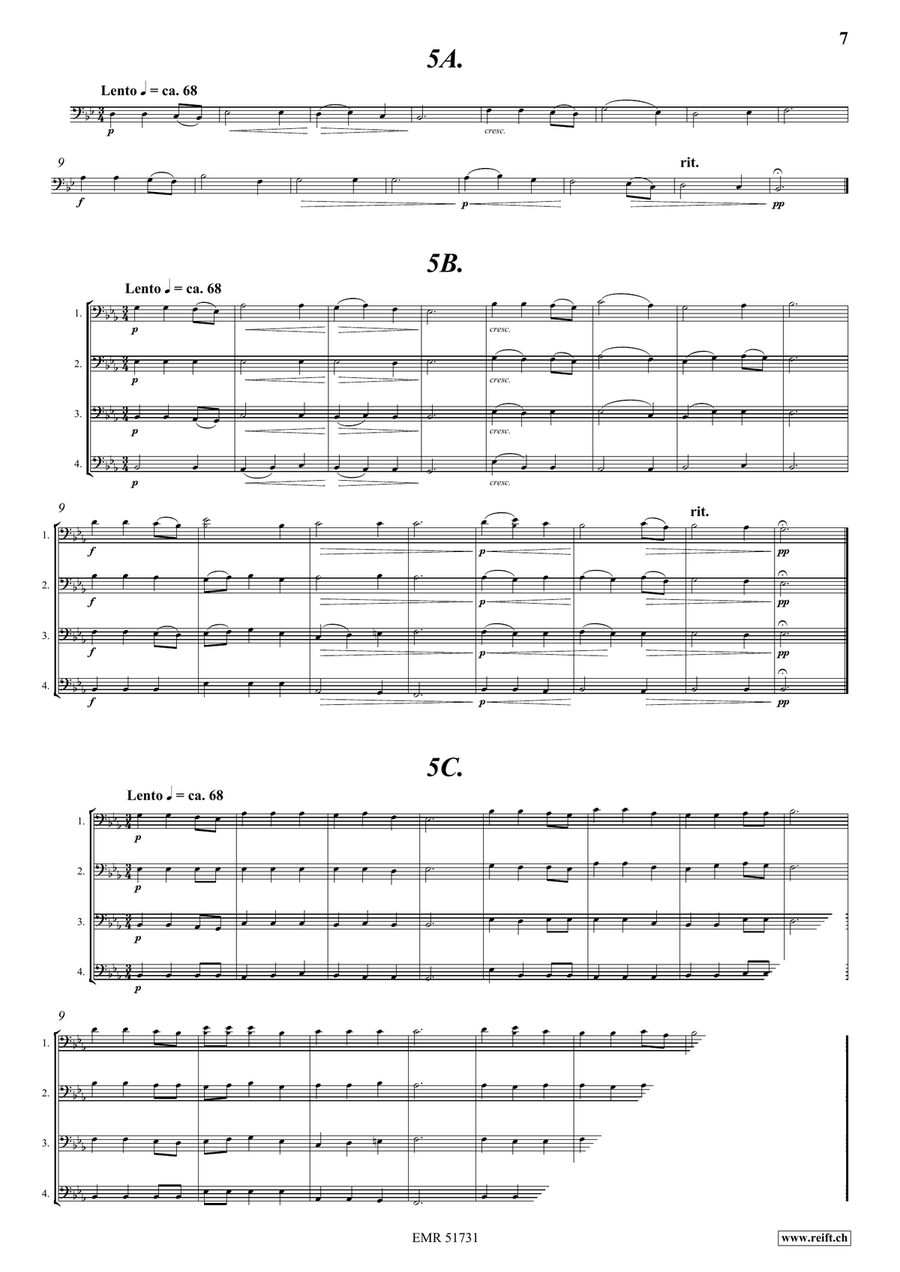 Warm Up for Trombones (Bass Clef) Trombone scores gallery preview page 9