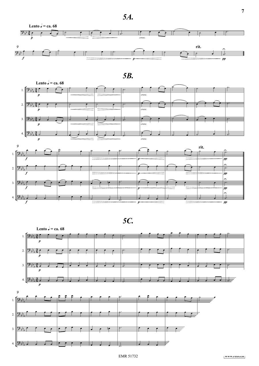 Warm Up for Euphoniums (Bass Clef) Euphonium scores gallery preview page 9
