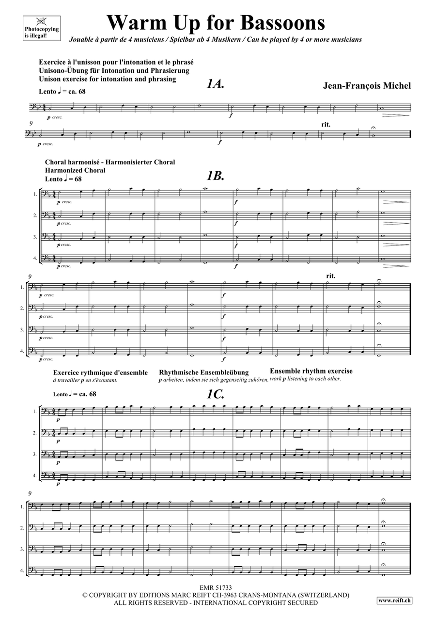 Warm Up for Bassoons Warm Up for Bassoons Bassoon scores gallery preview page 5