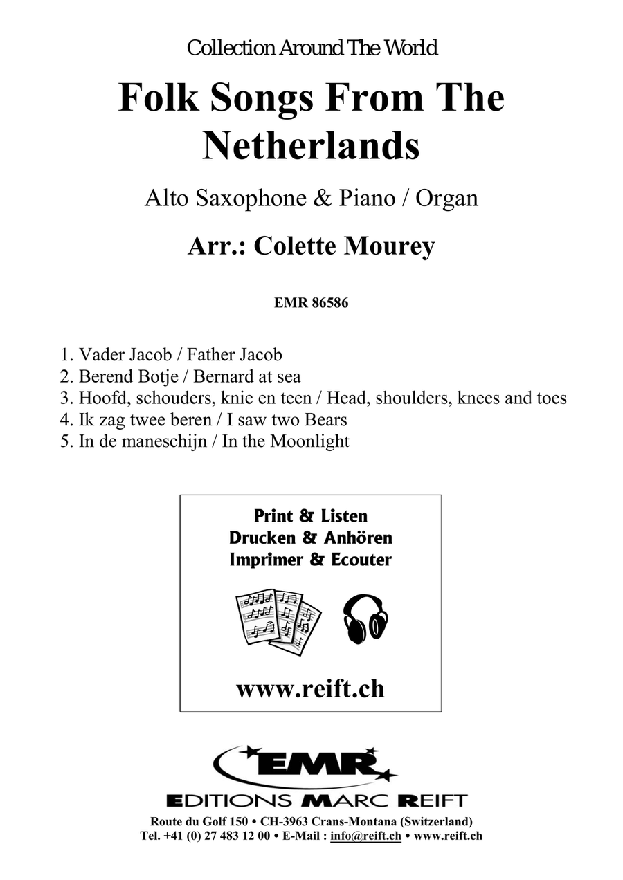 Folk Songs From The Netherlands Alto Saxophone scores gallery preview page 2