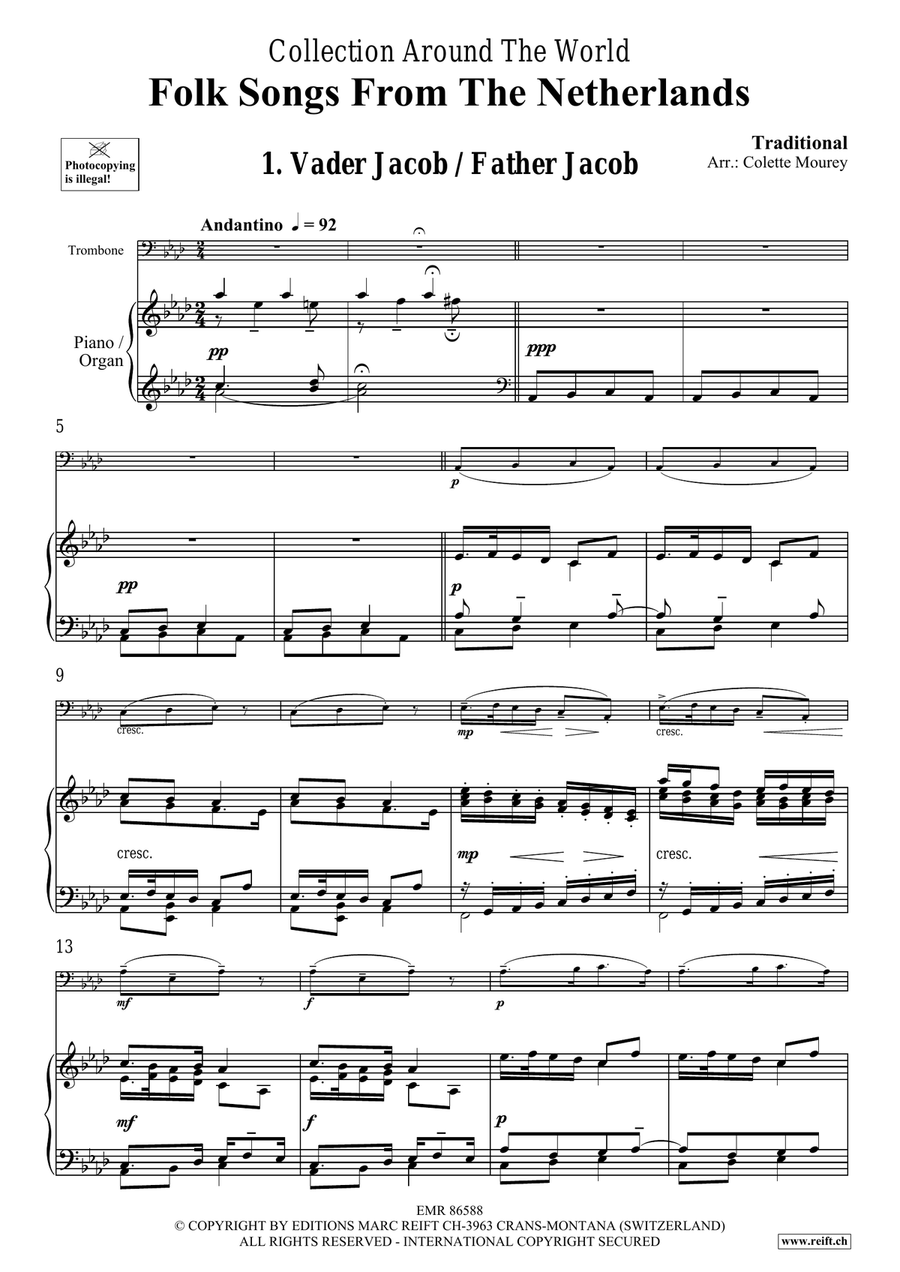 Folk Songs From The Netherlands Organ scores gallery preview page 4