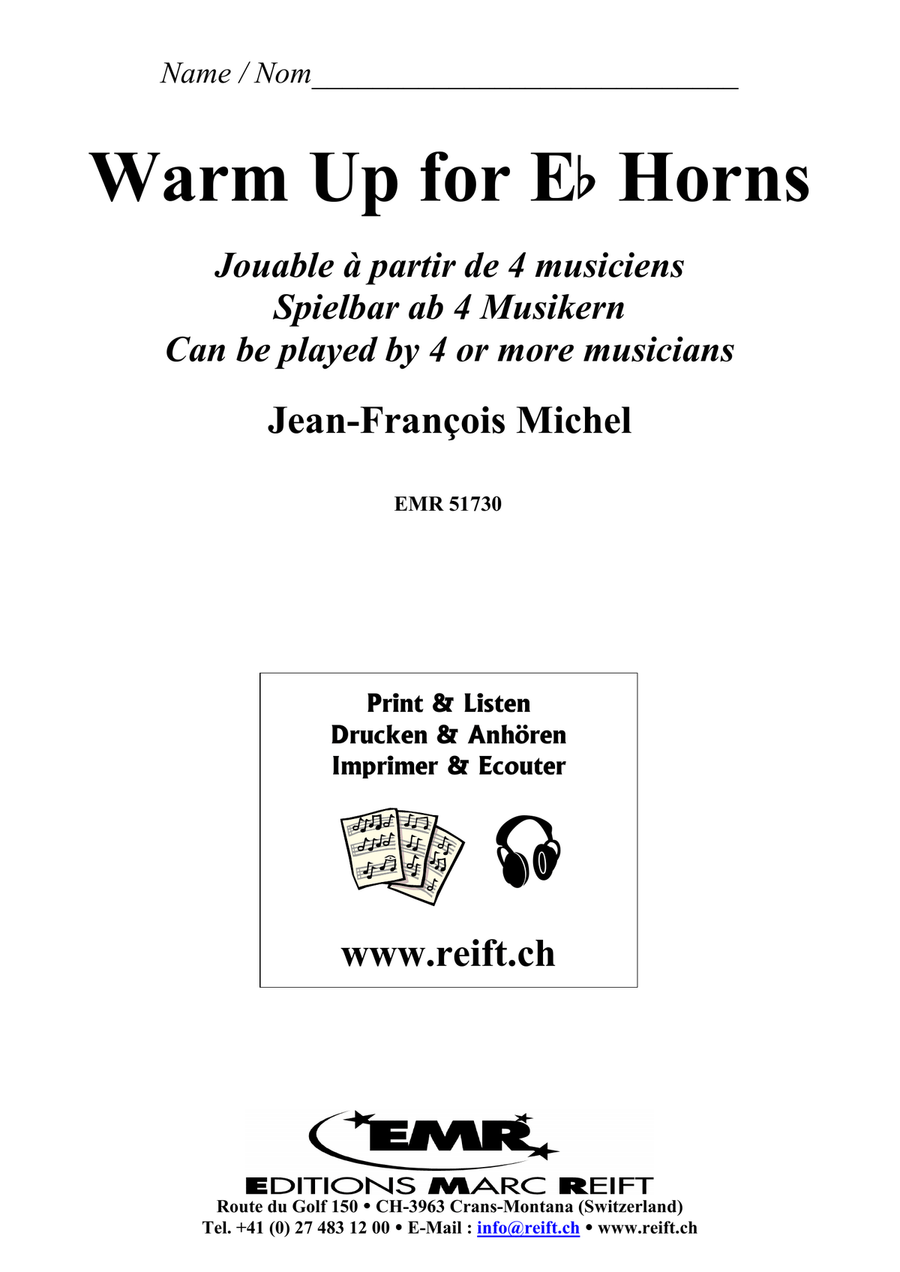 Warm Up for Eb Horns Warm Up for Eb Horns Horn scores gallery preview page 2