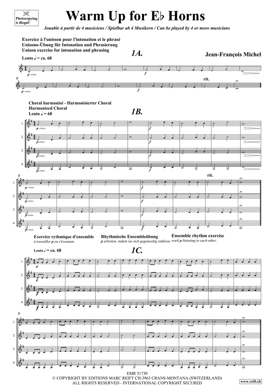 Warm Up for Eb Horns Warm Up for Eb Horns Horn scores gallery preview page 5