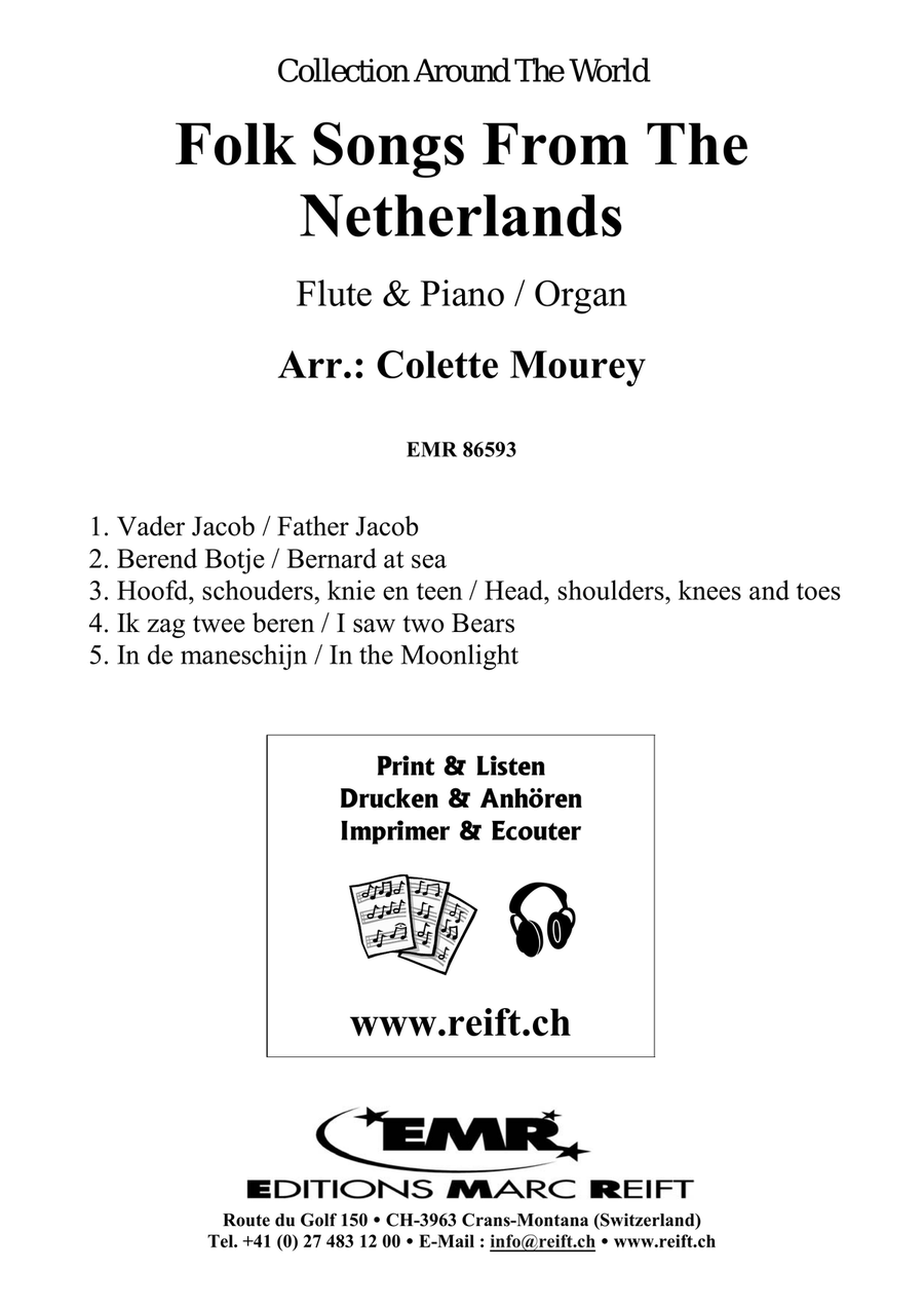 Folk Songs From The Netherlands Flute Solo scores gallery preview page 2
